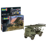 KIT PARA MONTAR REVELL MODEL SET W.O.T. 8 BM-13-16 KATYUSHA / CARGO 1/35 338 PEÇAS COMPLETO COM TINTAS COLA E PINCEL REV 63338